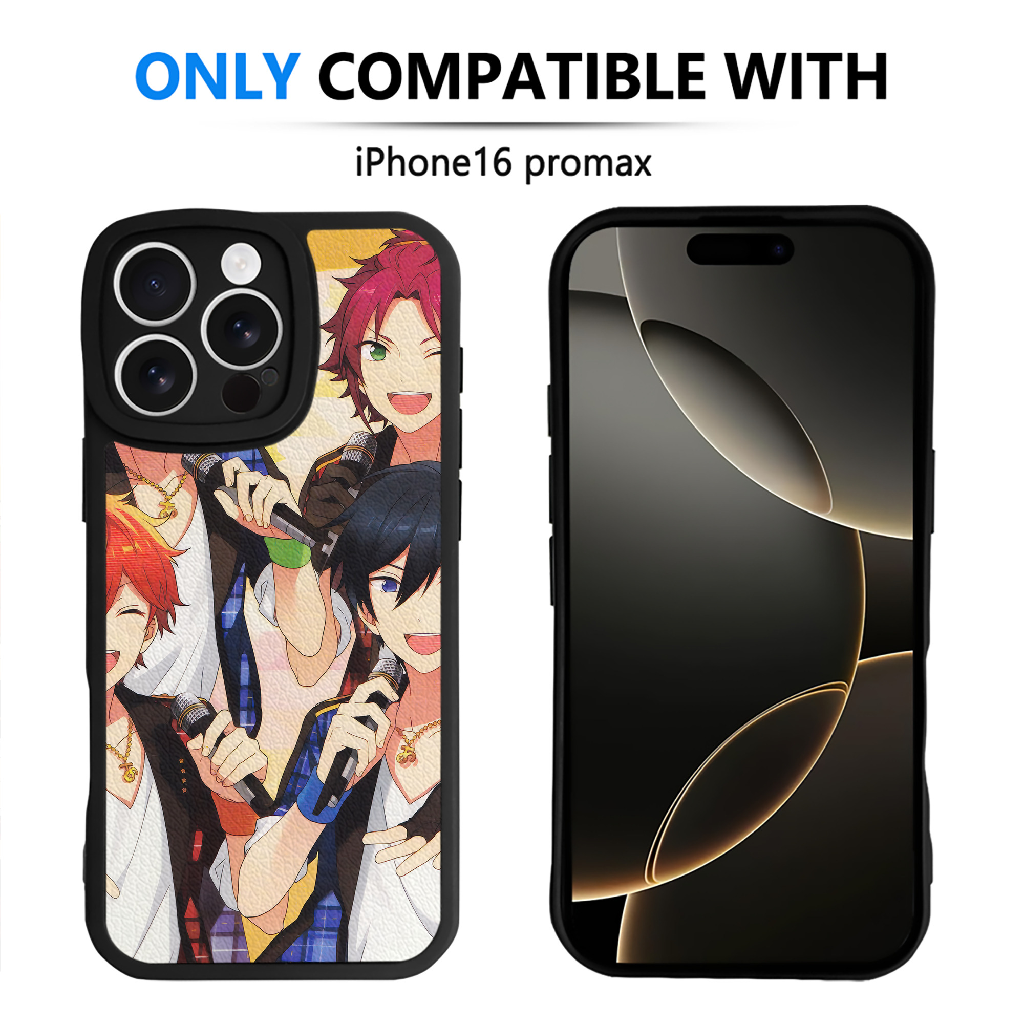 （画像用） あんさんぶるスターズ! Ensemble Stars 【iPhone 16シリーズ対応】シリコンスマホケース（レザー調） 材質：シリコン
